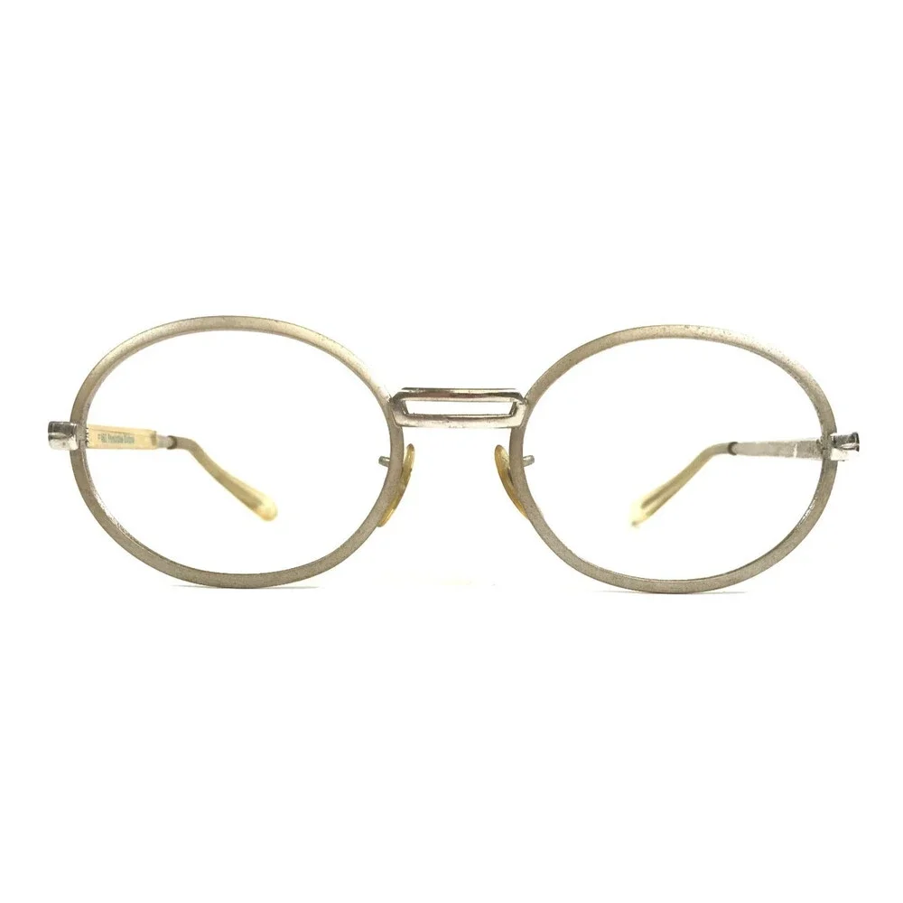 Vintage Universal Eyeglasses Frames #460 Pembroke-Slvtone Silvertone 50-20-130